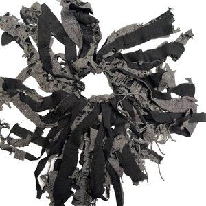 Fringe Hair Tie Gray Black Mummy Halloween Costume Ghost Dead Bride Dreadfalls